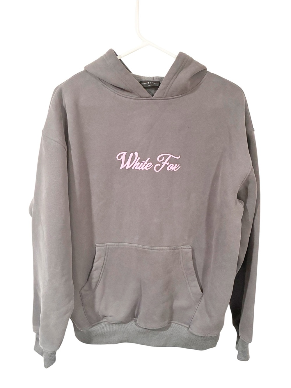 White Fox Boutique Season 7 Oversized Hoodie Monument Grey Pink Small/Medium